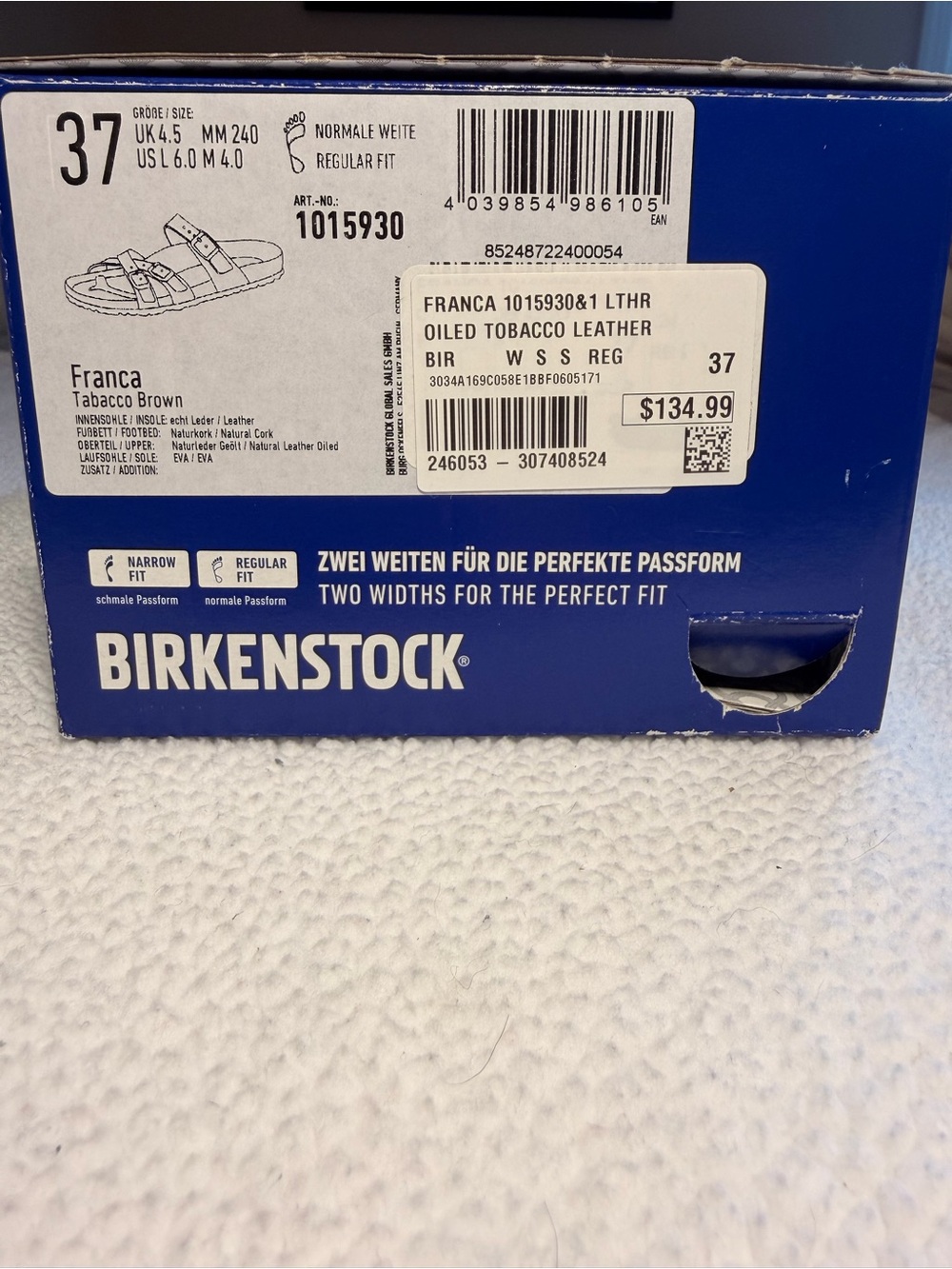 Birkenstock Franca - Tobacco Brown - Size 37 - Picture 4 of 5